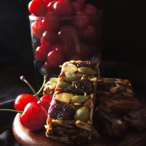 Tart Cherry & Strawberry Date Bars