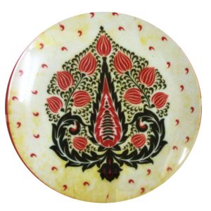 Mughal Leaf wall plate , 8 inches