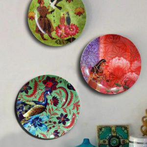 Mughal Enchanting Wall Plate 7.5 inches, set of 3