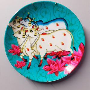 Nandi  wall plate, 7.5  inches
