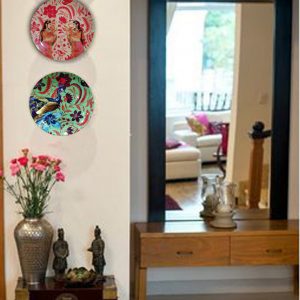 Mughal Sarangi Wall Plates 7.5  inches, set of 3 (Copy)