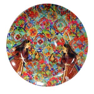 Mughal Yasmin Jaal Wall Plate, 8 inches