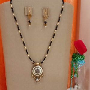 Antique gold Pendant set