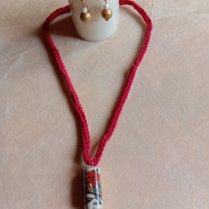 Ceramic Beads Pendant Set