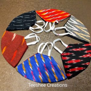 Cotton Ikat Masks (Set of assorted 2)