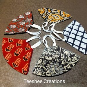 Cotton Kalamkari Masks (Set of assorted 2)