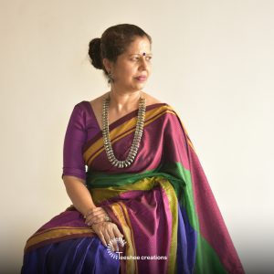 Multicoloured Khun saree