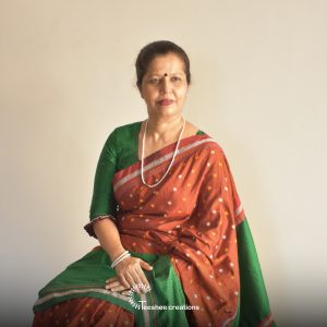Rust and Green Khun Saree