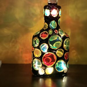 Decorative bottle more attractive in dark