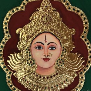 DurgaMa Tanjor painting 12”x12”