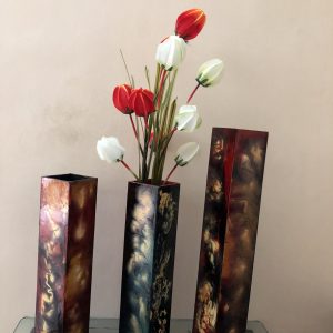 Artificial flower vase ; 18” in Height