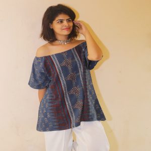 Indigo That's me Organic Cotton Crop top