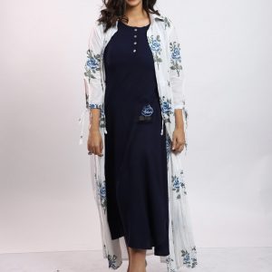 The Blue Rose Combo Dress