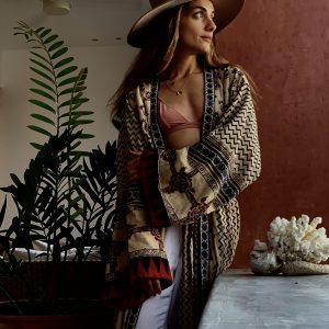 Cream Organic Cotton Handcrafted Kimono Dress