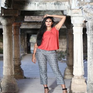 Red Handwoven Organic Cotton Tank Top