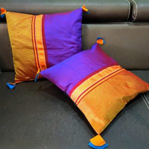 Khun Pillow cover (Purple-Orange)