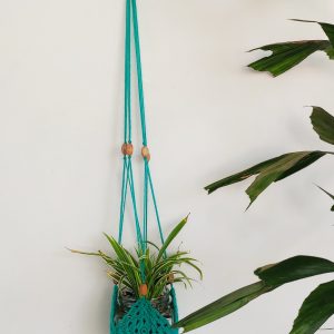 Hand Crafted Turquoise Blue Wool Crochet Multipurpose Holder