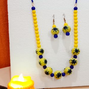 Special Diwali Offer Combo Jewellery With Candle And Holder 3 piece Set