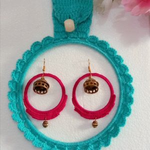 Special Diwali Offer Combo Hand Towel Holder With Earring 2 piece Set