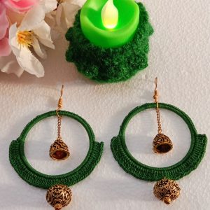 Special Diwali Offer Combo Earring With Candle And Holder 3 piece Set