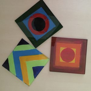 Table glass coaster.