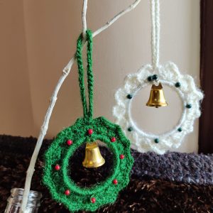 Handmade Crochet Christmas Wreath