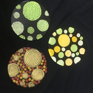 Table glass coaster.