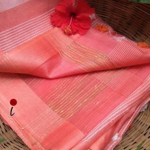 Organza Cotton Saree (Multiple colour options)