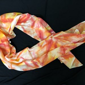 Silk scarf 72”x 22”