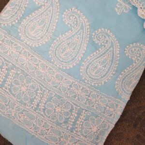 Unstitched Cotton Fabric with Boota Jaal Motif Full Sleev7