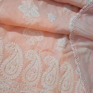 Unstitched Cotton Fabric with Boota Jaal Motif Full Sleev8