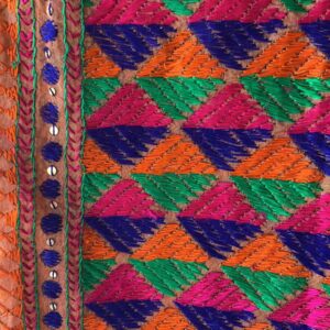 Phulkari Hand Crafted Chanderi Dupatta