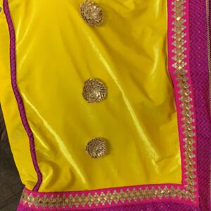 Velvet shawl in beautiful Yellow colour