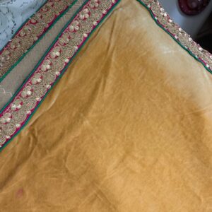 Velvet shawl in beautiful Mustard colour