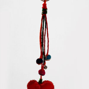 KEYCHAIN - Heart Beaded Ball