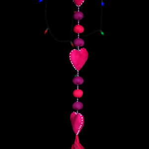Pink Heart Shaped Dangler