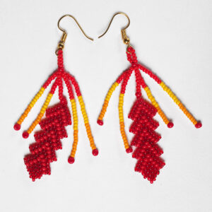 Leaf Beaded Earrings