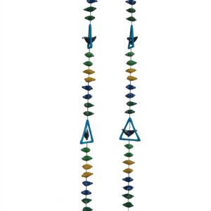 Multicolors Triangle Bird Design Dangler Set of 2.