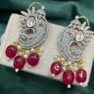 Elephant Head Antique Finish Earrings